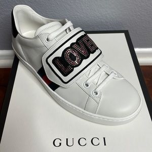 Gucci Ace Loved Sneaker, Authentic